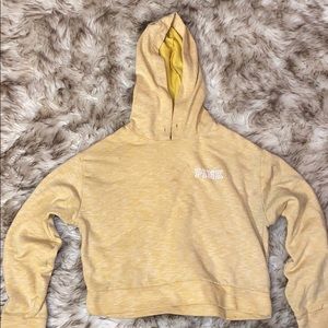 Yellow CROP softsweatshirt PINKbyVictoria’sSecret